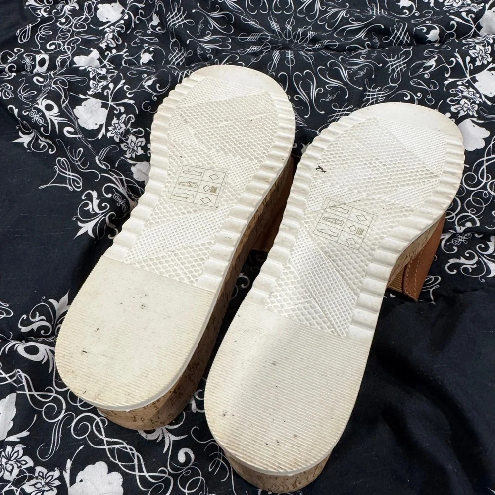 Call It Spring Tan Platform Slides - Picture 4 of 4